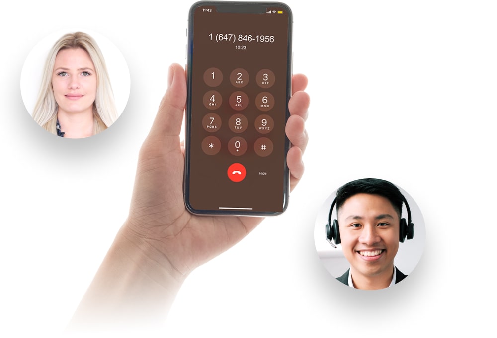 Voice phone call to the meeting